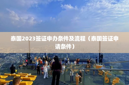 泰国2023签证申办条件及流程（泰国签证申请条件）