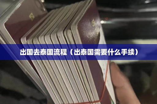 出国去泰国流程（出泰国需要什么手续）  第1张