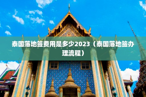 泰国落地签费用是多少2023（泰国落地签办理流程）  第1张