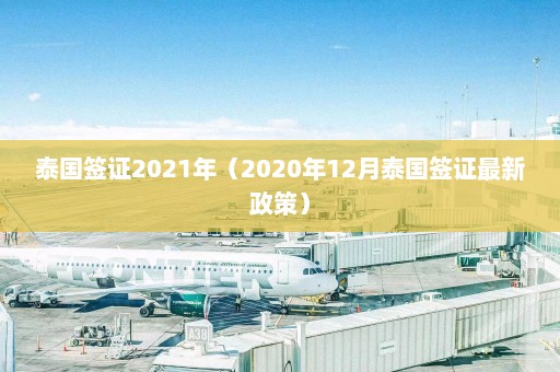 泰国签证2021年（2020年12月泰国签证最新政策）