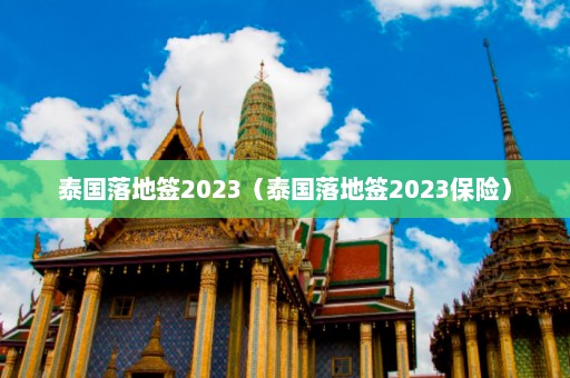 泰国落地签2023（泰国落地签2023保险）