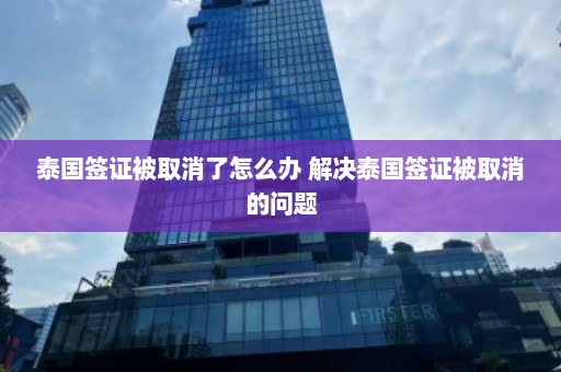 泰国签证被取消了怎么办 解决泰国签证被取消的问题  第1张