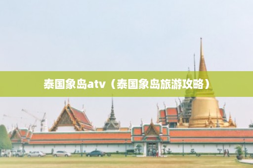 泰国象岛atv（泰国象岛旅游攻略）  第1张