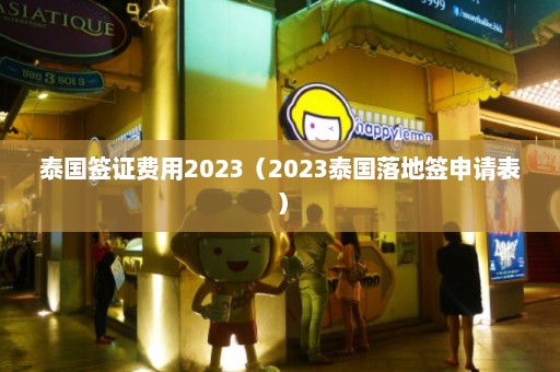 泰国签证费用2023（2023泰国落地签申请表）