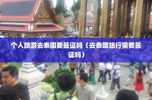 个人旅游去泰国要签证吗（去泰国旅行需要签证吗）  第1张