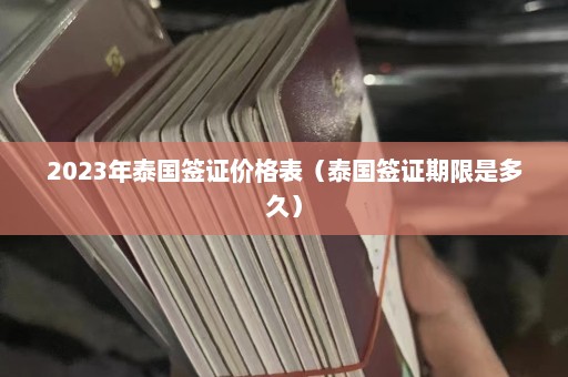 2023年泰国签证价格表（泰国签证期限是多久）  第1张