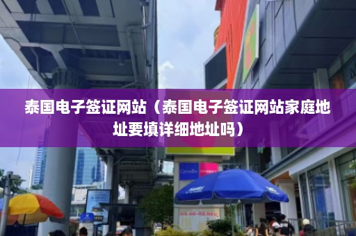 泰国电子签证网站（泰国电子签证网站家庭地址要填详细地址吗）  第1张