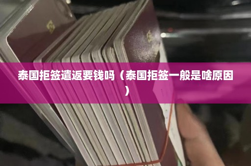 泰国拒签遣返要钱吗（泰国拒签一般是啥原因）  第1张