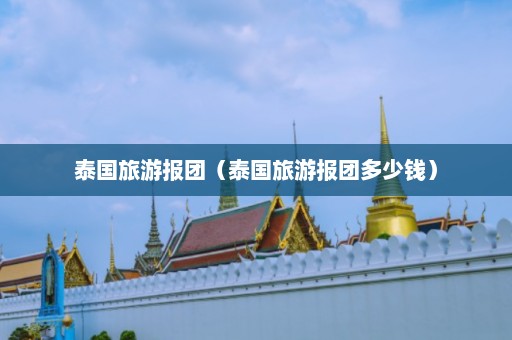 泰国旅游报团（泰国旅游报团多少钱）  第1张