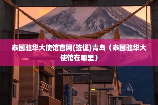 泰国驻华大使馆官网(签证)青岛（泰国驻华大使馆在哪里）