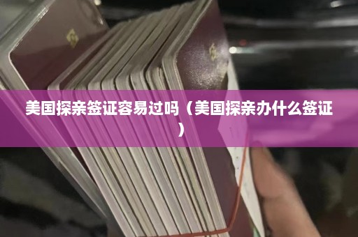 美国探亲签证容易过吗（美国探亲办什么签证）  第1张