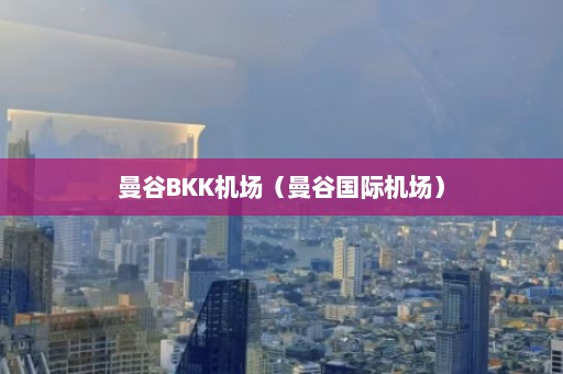 曼谷BKK机场（曼谷国际机场）  第1张