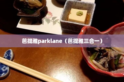 芭提雅parklane（芭提雅三合一）