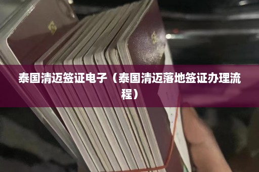 泰国清迈签证电子（泰国清迈落地签证办理流程）  第1张