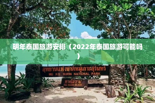 明年泰国旅游安排（2022年泰国旅游可能吗）