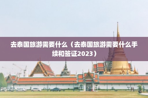 去泰国旅游需要什么（去泰国旅游需要什么手续和签证2023）  第1张