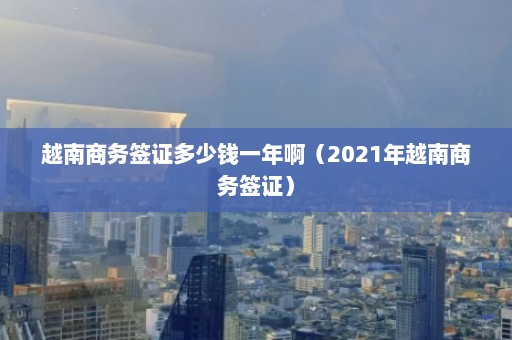 越南商务签证多少钱一年啊（2021年越南商务签证）  第1张