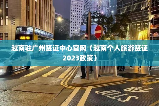 越南驻广州签证中心官网（越南个人旅游签证2023政策）