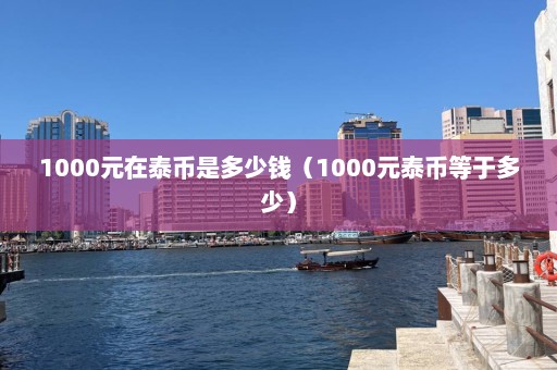 1000元在泰币是多少钱（1000元泰币等于多少）