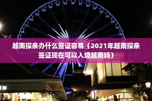 越南探亲办什么签证容易（2021年越南探亲签证现在可以入境越南吗）  第1张