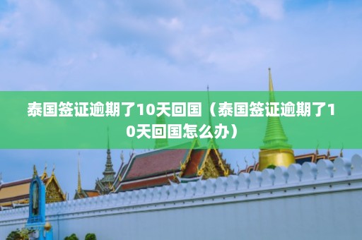 泰国签证逾期了10天回国（泰国签证逾期了10天回国怎么办）  第1张