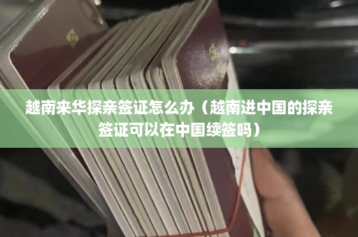 越南来华探亲签证怎么办（越南进中国的探亲签证可以在中国续签吗）  第1张