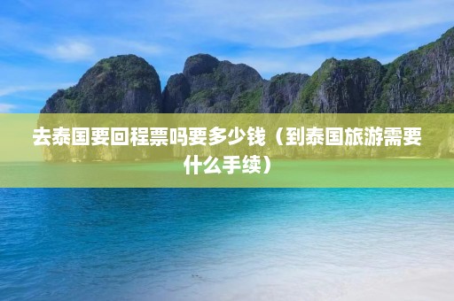 去泰国要回程票吗要多少钱（到泰国旅游需要什么手续）