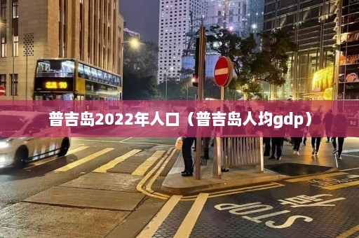 普吉岛2022年人口（普吉岛人均gdp）