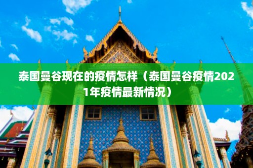 泰国曼谷现在的疫情怎样（泰国曼谷疫情2021年疫情最新情况）  第1张