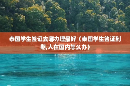 泰国学生签证去哪办理最好（泰国学生签证到期,人在国内怎么办）