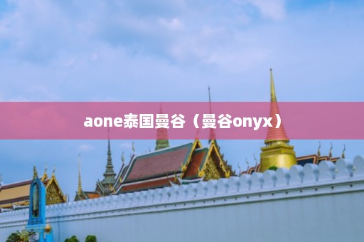 aone泰国曼谷（曼谷onyx）  第1张