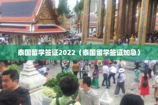 泰国留学签证2022（泰国留学签证加急）  第1张