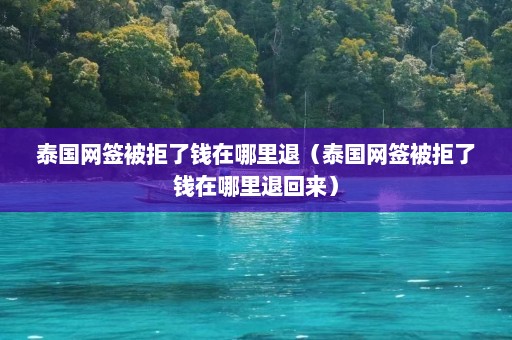 泰国网签被拒了钱在哪里退（泰国网签被拒了钱在哪里退回来）