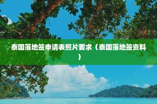 泰国落地签申请表照片要求（泰国落地签资料）